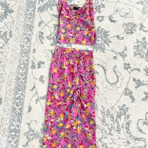 Gorgeous Saloni camisole and skirt set size 0 NWT